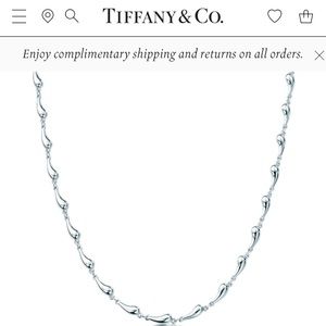 Tiffany & Co Elsa Peretti Teardrop Necklace